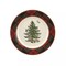 Christmas Tree Tartan Salad Plate, 7.75-Inch Dishwasher and Microwave Safe
